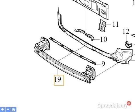 VOLVO XC40 C40 Belka Wzmocnienie Zderzaka Tyl OE 32385134 Bielany