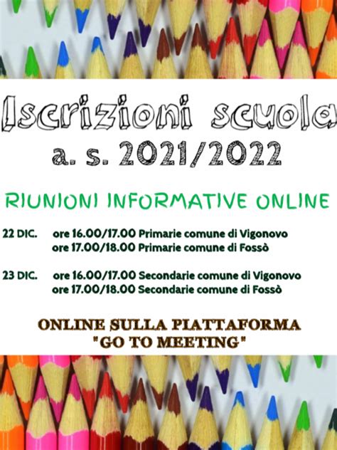 Iscrizioni Alle Classi Prime A S 2021 22 Informazioni E Riunioni