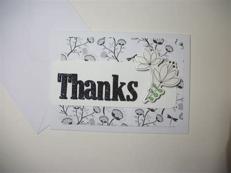 Handmade "Thanks" Card | Thanks card, Holiday cards, Cards