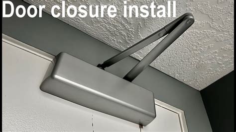 Installing A Door Closer For A Fire Door YouTube