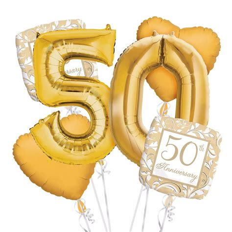 50th Wedding Anniversary Balloons