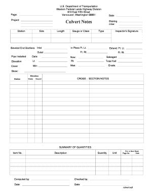 Fillable Online Wfl Fhwa Dot Informs Culvertwpf Fax Email Print