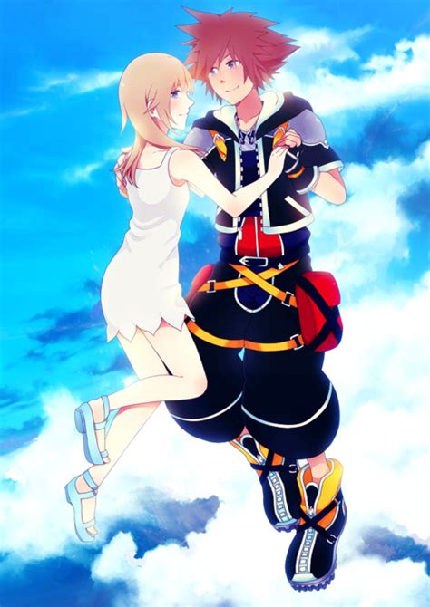 Sora And Namine Kingdom Hearts Fan Art 32342461 Fanpop