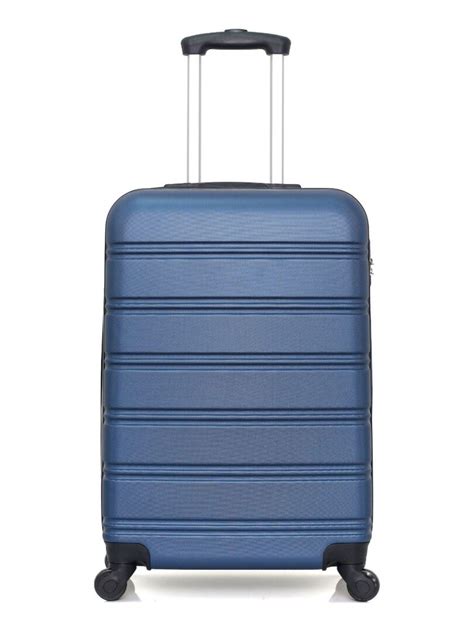 HERO Valise Weekend ABS RENOSO 65 Cm 4 Roues Bleu Marine Kiabi