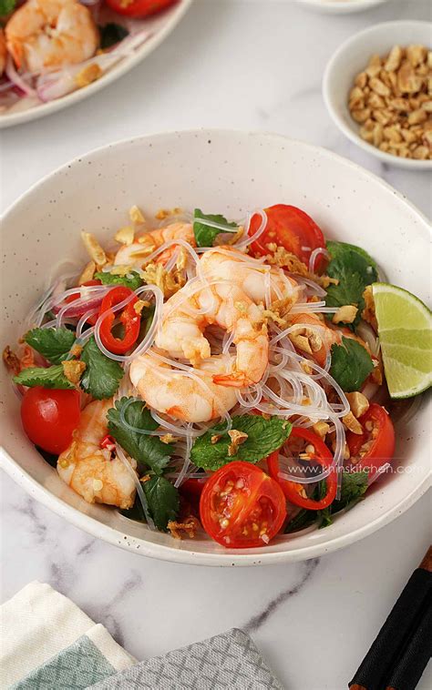 Prawn Salad With Asian Dressing Khin S Kitchen Salad Recipes