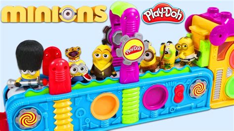 Minions Visit Play Doh Mega Fun Factory Playset Youtube