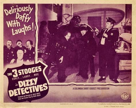 Dizzy Detectives Lobby Card The Three Stooges The Stooges Short