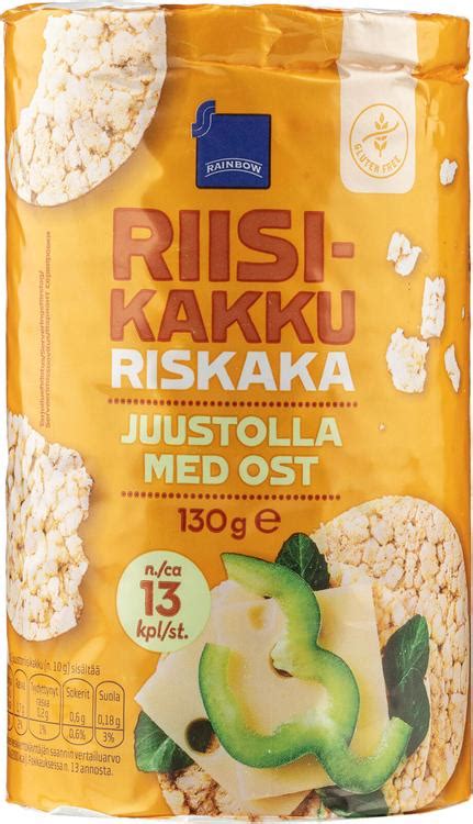 Rainbow 130g Riisikakku Juusto S Kaupat Ruoan Verkkokauppa