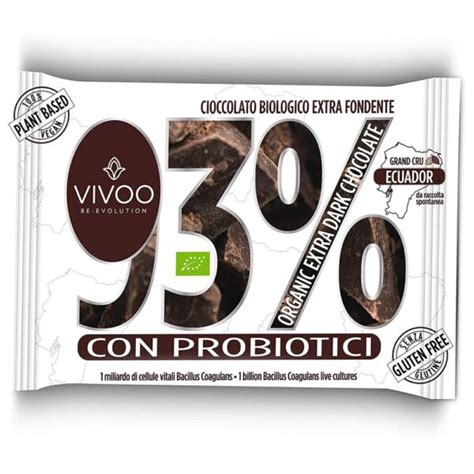 Cioccolato Biologico Extra Fondente 93 Con Probiotici In Formasport