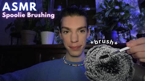 Asmr Fluffy Mic Spoolie Brushing And Whisper Ramble Spoolie Triggers