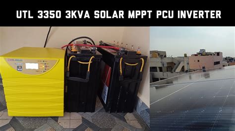 Utl Gamma Plus Va Kva Solar Mppt Pcu Inverter With Exide Battery