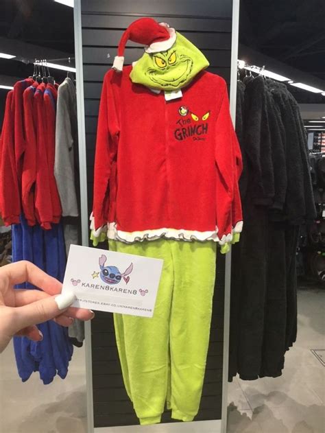 Primark Mens The Grinch All In One Pyjamas Costume Christmas Sleepsuit