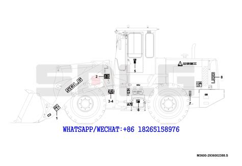 Sdlg Lg Wheel Loader With Yuchai Engine Decal Set Construction