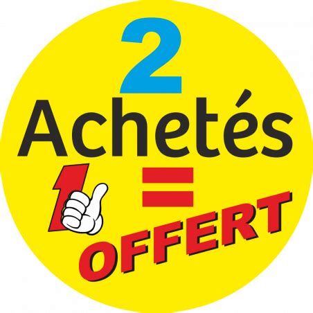 Adhésif rond Ø 49 mm 2 achetés 1 offert sur jaune