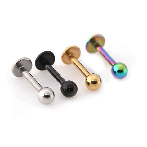 Pcs High Quality Nose Rings Colorful Labret Bar Lip Piercing