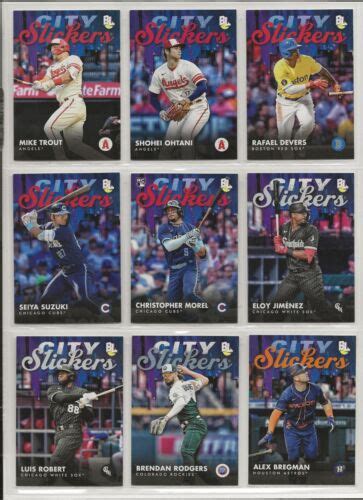 2023 Topps Big League Baseball City Slickers Singles CS 1 CS 20 U