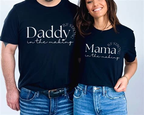 Couples Ivf Transfer Day Shirts Mama In The Making Tshirt Ivf Strong