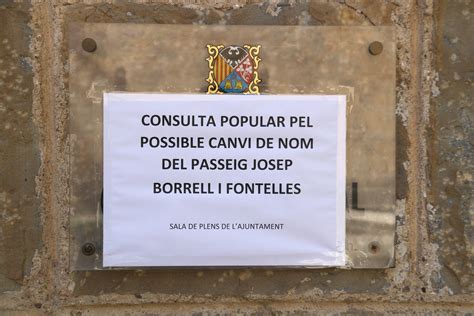 Josep Borrell Pierde Su Calle En La Pobla De Segur Por Refer Ndum