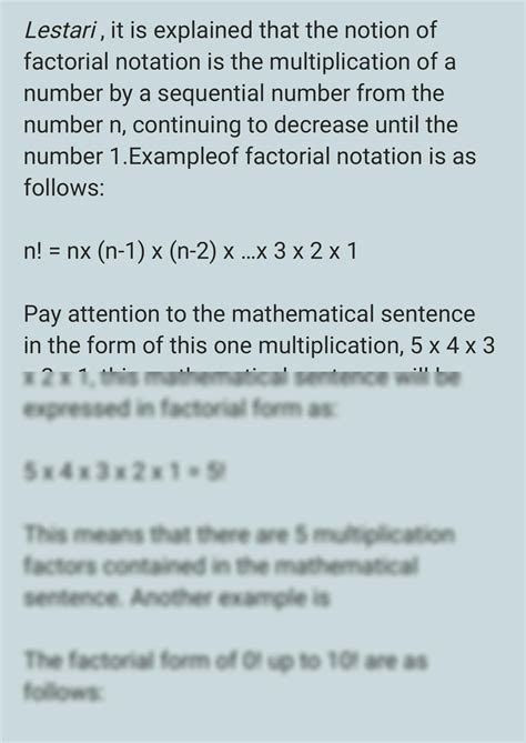 SOLUTION Definition Of Factorial Notation And Complete Examples