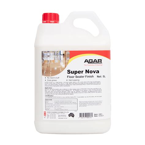 Agar Super Nova Floor Sealer 5l Supn5 Tlp Cleaning Supplies