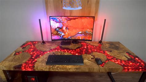 How To Make A Flowing Lava River Gaming Desk