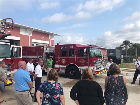 Panama City Beach Fl Holds Push In Ceremony For New Engine Fire