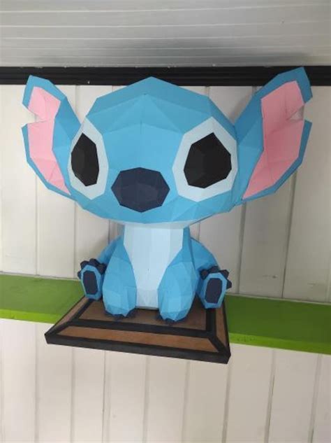 3D Lowpoly STITCH Papercraft TEMPLATE Digital Character 3d Figurine ...