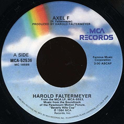 Amazon Harold Faltermeyer Axel F Shoot Out Rpm Vinyl