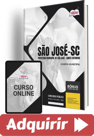 Apostila 2024 Concurso Prefeitura São José SC Guarda Municipal