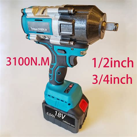 3100N M Brushless Electric Impact Wrench High Torque Cordless Car