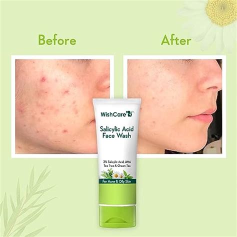 WishCare 2 Salicylic Acid Face Wash With AHA GreenTea Chamomile