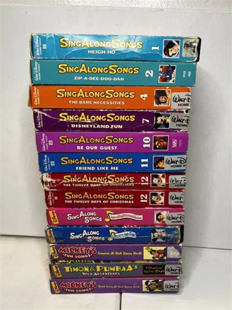 Disney Sing Along Songs Vhs Band Menge B Nder Eur Picclick De