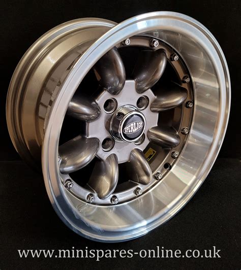 7x13 Anthracite Polished Rim Superlight Extreme Alloy Wheel Rim Or Package For Classic Mini