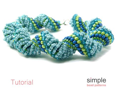 Dutch Spiral Stitch Beading Tutorial Pattern Beaded Etsy