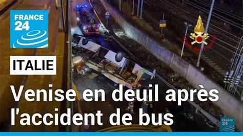 Venise en deuil après l accident de bus transportant des touristes