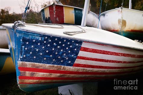 Flag Boat By Susan Isakson In 2021 Boat Sailboat Nautical Theme