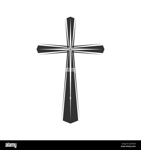 Ilustración cristiana Logotipo de la iglesia Cruz del Señor y