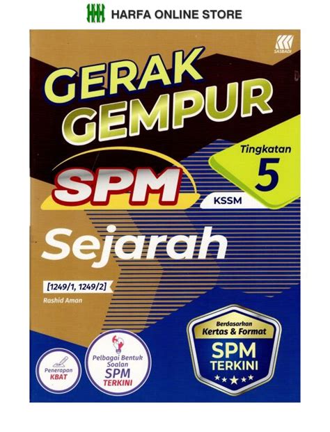 Buku Latihan Tingkatan Gerak Gempur Spm Sejarah Tingkatan Kssm