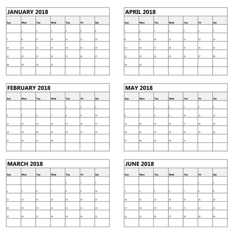 Month Printable Calendar