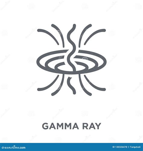 Gamma Ray Icon from Astronomy Collection. Stock Vector - Illustration ...