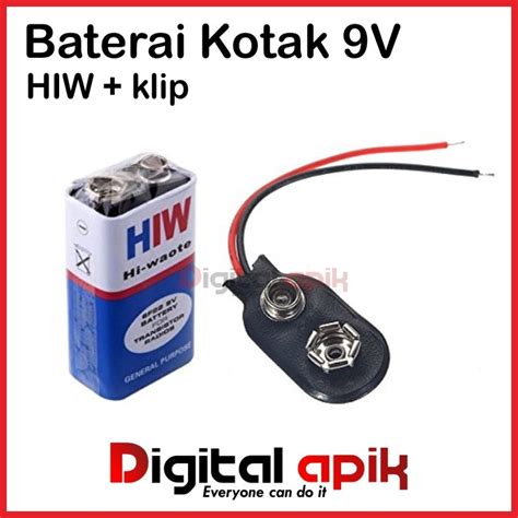 Jual Baterai Kotak V V Volt Hw Hi Watt Batu Batre Power Arduino