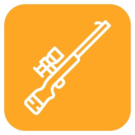 Premium Vector Sniper Rifle Vector Illustration