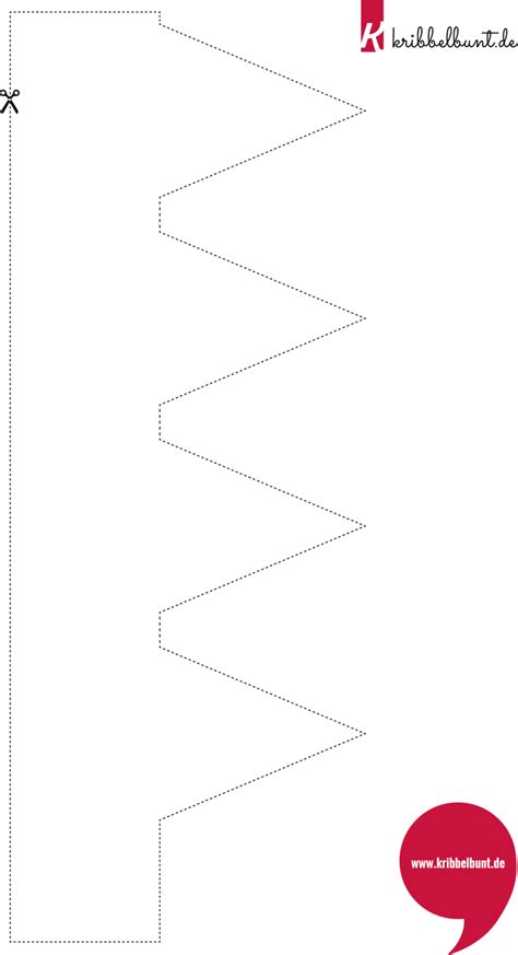 Krone Vorlage PDF Zum Ausdrucken Kribbelbunt