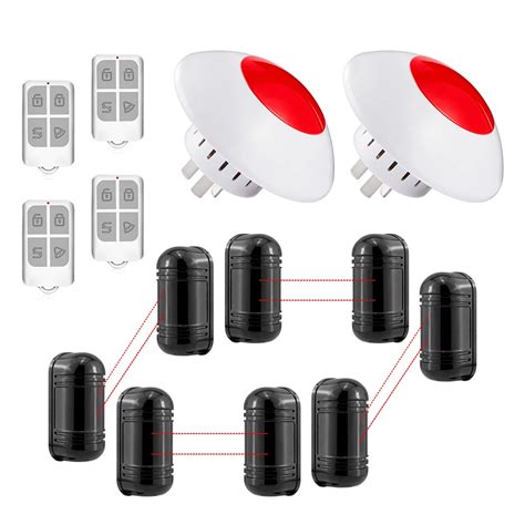 100M Outdoor Dual Beam Sensor Active Infrared Intrusion Detector IR