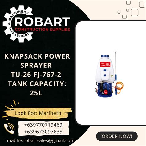 Knapsack Power Sprayer Tu 26 Fj 767 2 Commercial And Industrial