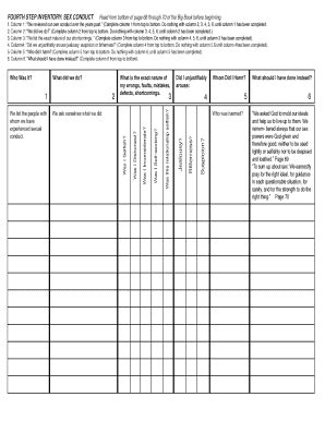 Th Step Worksheet Complete With Ease Airslate Signnow Worksheets