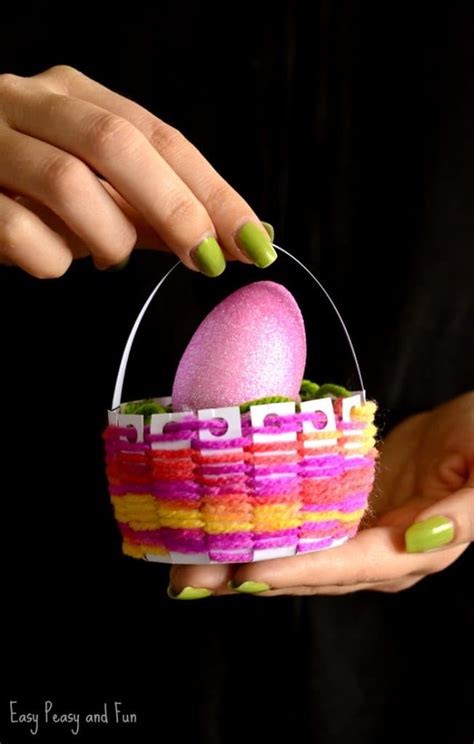 Woven Easter Basket Craft Easy Peasy And Fun