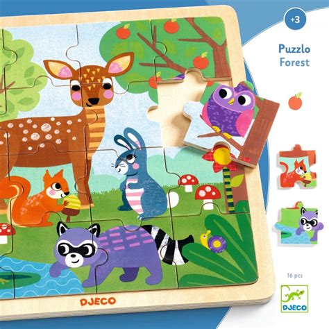 Puzzle Cadre Pi Ces Puzzlo Forest Djeco