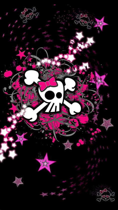 Pink And Black Star Wallpaper