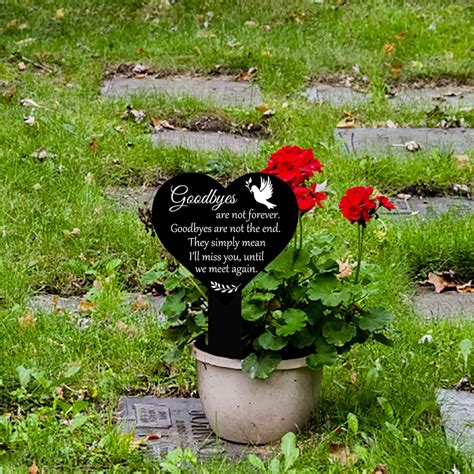 Banghong Personalized Memorial Plaque Stake Sympathy Grave Plaque